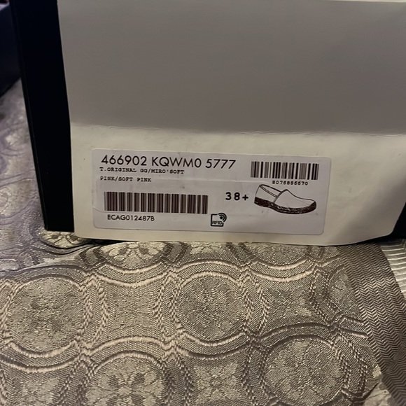 Gucci GG Canvas Pink Espadrilles Size 8 1/2 - Picture 5 of 7